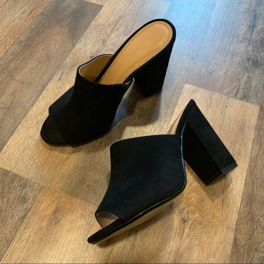 Express Chunky Block Wedge Heels